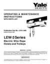 YaleElecWR Hoist and Trolleys Manual - LEW-3-680